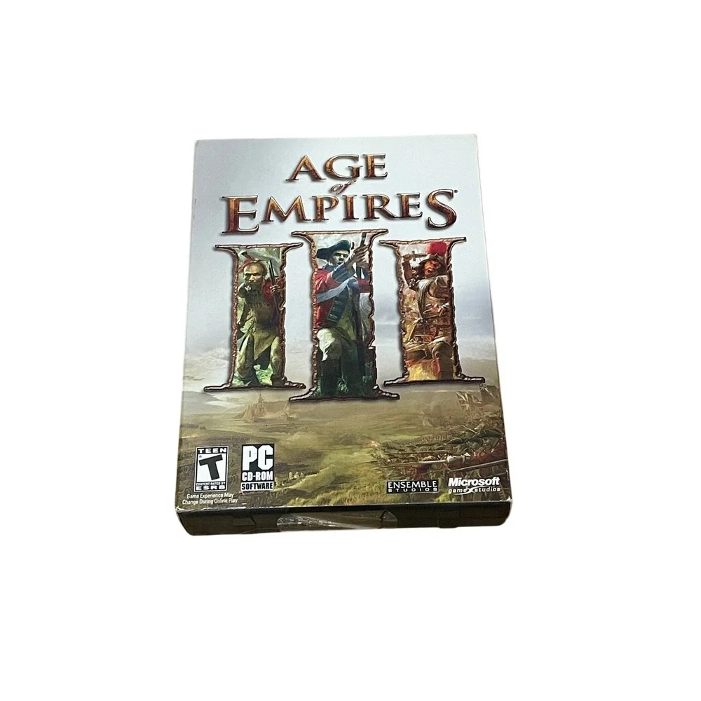 Age of Empires III 3 PC Game Microsoft Ensemble Studios Big Box New Sealed 2005